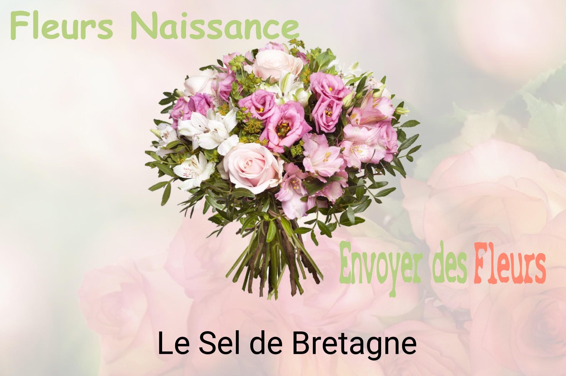 Bouquet de fleurs de naissance livré à Le Sel-de-Bretagne